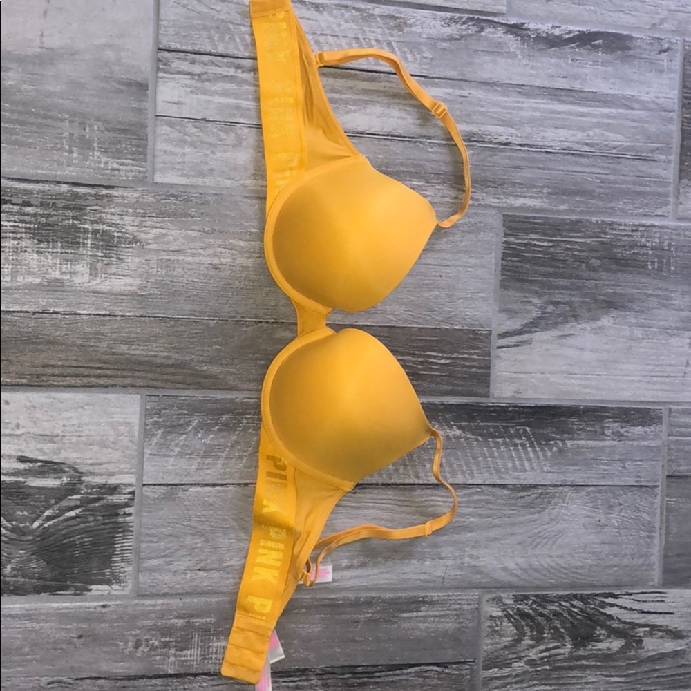 32D Yellow PINK Victoria Secret